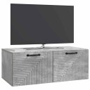 Vegghengt TV skap Betonggrå 78,5 x 41 x 30 cm Konstruert tre