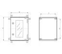 Cenika Sikringsskap Polyester IP66 600x400x230mm