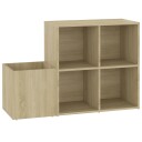 vidaXL Skoskap for gang sonoma eik 105x35,5x70 cm sponplate