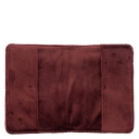 DARK Velvet Quilted Passport Cover Maroon