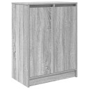  Skohylle grå sonoma 57x34x76 cm konstruert tre