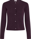 Davida Cashmere Classic Cardigan Pearl Buttons   PLUM   S
