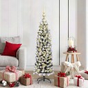  Kunstig juletre med 150 LED grønn 150 cm PVC og stål og plast