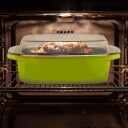 Grønn steker med glasslokk