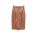 Elisabetta Franchi Dame Skjørt Brun M,