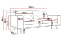 Copenhagen 3 seters Manchestersofa   Beige