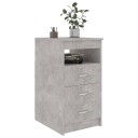 vidaXL Kommode betonggrå 40x50x76 cm konstruert tre