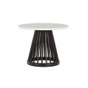 Tom Dixon Fan bord svart steintopp 60 cm hvit