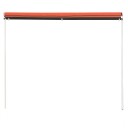 vidaXL Uttrekkbar markise 400x150 cm oransje og brun