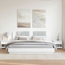 vidaXL Nattbord 2 stk hvit 40x30x39 cm sponplate