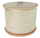 Tau Polyester - Hvit - 18 mm - 42m - Spole