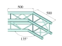 Alutruss Quadlock 6082c-23 2-Veis Hjørne 45°