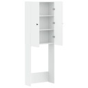 vidaXL Toalett skap BREDA Hvit 66 x 25,5 x 190 cm Konstruert tre