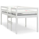 vidaXL Høyseng hvit 90x200 cm heltre furu