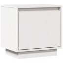 vidaXL Nattbord 40x30x40 heltre furu hvit