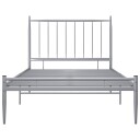 vidaXL Sengeramme grå metall 100x200 cm