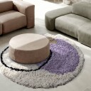 Rundt teppe   Naousa Natural Cotton Shaggy multi Størrelse: Ø 200 cm