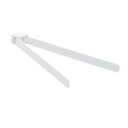 Hefe Piren håndkleholder, 35,9 cm, matt hvit