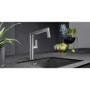 Kjøkkenvask Blanco Claron 500 Dark Steel Edition Infino