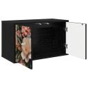 vidaXL Vegghengt TV skap BORNE 69 x 33 x 40 cm Svart eik
