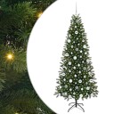  Kunstig juletre med 300 LED med stativ grønn 180 cm PE og PVC