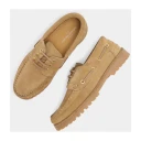 Garment Project Ollie Boat Shoe   Earth Suede   Beige   45