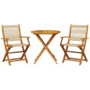  Bistrosett 3 deler beige polypropylen og heltre 3281855