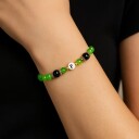 Amalies Design Armbånd F   Grønn/sort Grønn