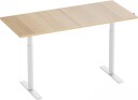 Maxmount Skrivebord Hev Og Senkbart 1600x700mm Sveiv - Hvit/eik