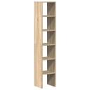  Bokhyller 2 stk stablebar sonoma eik 30x30x80 cm konstruert tre
