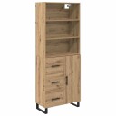  Høyskap med skuff Artisan Eik 69,5 x 34 x 180 cm Konstruert tre