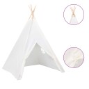 Vidaxl Tipi-telt for barn med pose ferskenhud hvit 120x120x150 cm