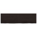 vidaXL Vegghylle m?rkegr? 180x50x4 cm behandlet heltre eik