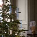 Kähler Hammershøi Christmas snømann hengende 9,5 cm hvit m/ dekor