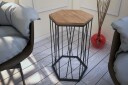Falan Sidebord 40 cm Sekskant - Lysebrun/Svart