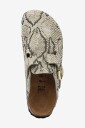Birkenstock   Tøfler Boston Print Leve Snake Oyster   Hvit