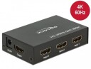 Delock HDMI UHD Switch 3 x HDMI in > 1 x HDMI out 4K - video/audio switch - 3 porter