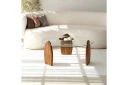 Guinn Sofabord 90 cm - Brun/Transparent
