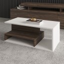 Fenlo Sofabord 90x35x44,8 cm - Hvit valnøtt