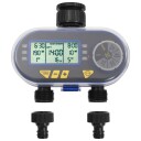 vidaXL Automatisk digital vanningstimer med to krankoblinger