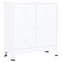 vidaXL Industriell oppbevaringskiste hvit 90x40x100 cm stål