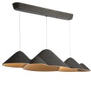 Loom Design Vevstol Panorama Taklampe Stor Sort/ Grå