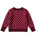 Fliink Genser   Strikk   Janie   Burgundy/Rødt bud   Fliink   1 1½ år (80 86)   Genser Bordeaux Rosa