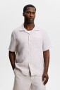 J. Lindeberg Elio Linen Shirt   Grey   M
