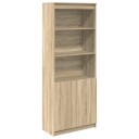 Highboard sonoma eik 70x35x180 cm konstruert tre