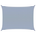 vidaXL Solskygge seil Blå og hvit 4 × 3 m 100% polyester Oxford