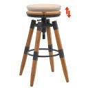 vidaXL Barstoler 2 stk heltre gran