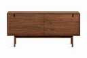 Jerup Sideboard 160x45 cm Massiv Valnøtt   Brun