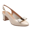 Ferragamo Dame Sko Beige 39 1/2 EU,