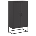  Highboard svart 68,5x38,5x123,5 cm stål 8721102633775